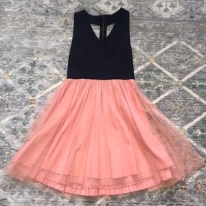 Navy and Pink Tulle Dress